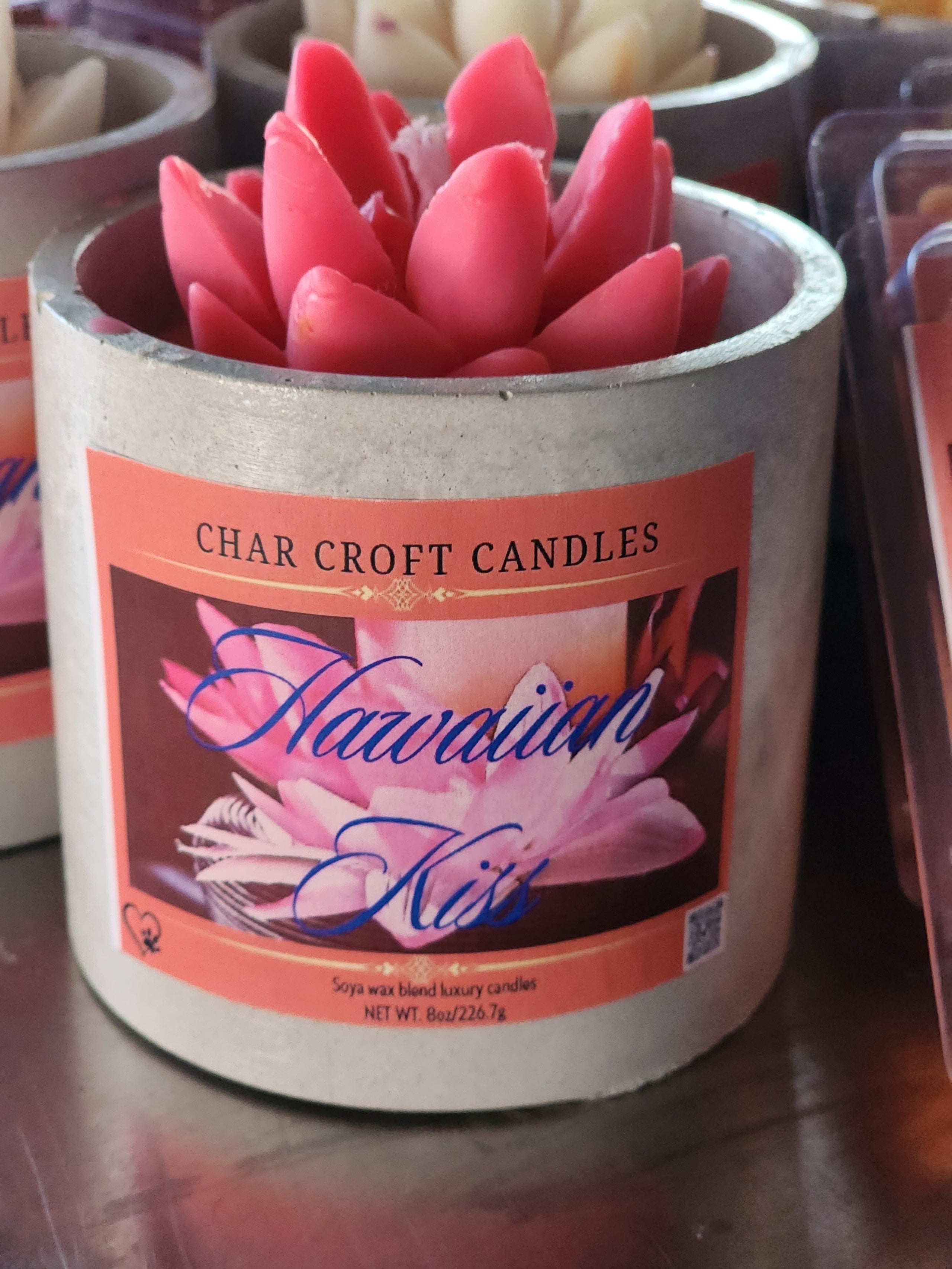 Hawaiian Kiss Scented Concrete Candle Welcome To Char Croft Candles 1 Hawaiian kiss scented concrete candle welcome to char croft candles 1